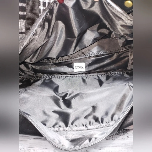 Buffalo Plaid Weekender Duffle Shoe Compartment Travel Overnight - Picture 5 of 5